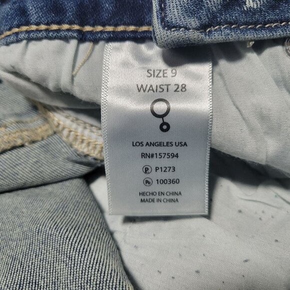 Insane Gene Hi-Rise Girlfriend Jeans Womens Size 28 Stretched Light Wash Denim - Picture 10 of 10